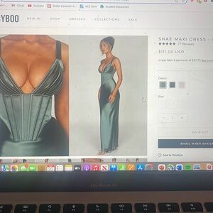 Baby boo shae maxi dress NWT